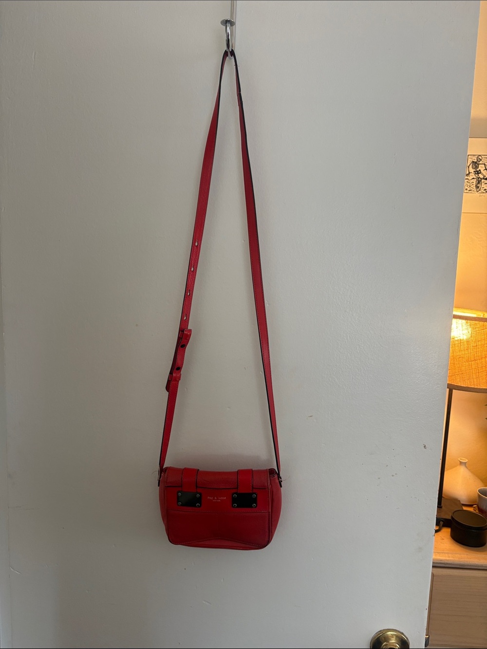 Rag & Bone Pilot Bag Red